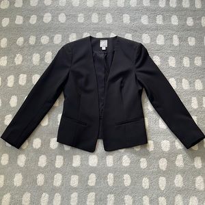 Nordstrom Halogen Open Front Black Blazer Size XS